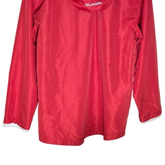 Nike Oklahoma Sooners Ncaa OU Hooded 1/4 Zip Windbreaker Womens Large - Picture 6 of 8